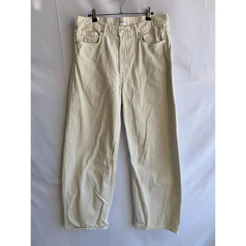Citizens of Humanity Off-White Miro Barrel Jeans Size 31 - Picture 3 of 6